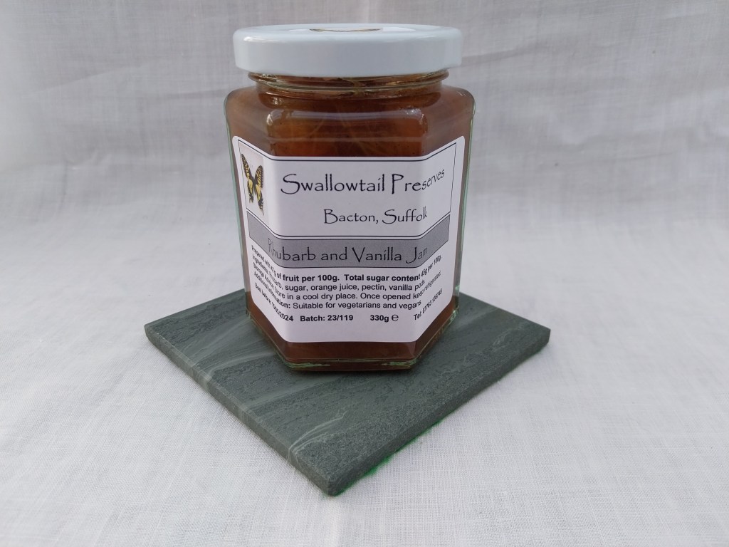 rhubarb & vanilla jam
