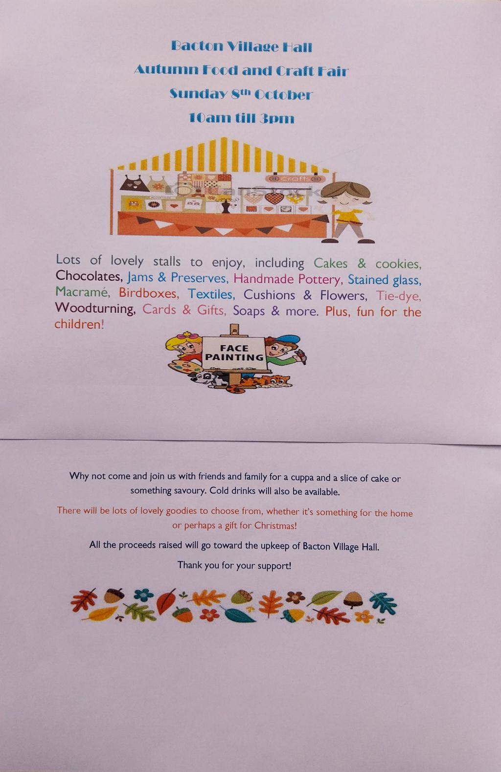 Bacton Autumn Food and Craft Fayre