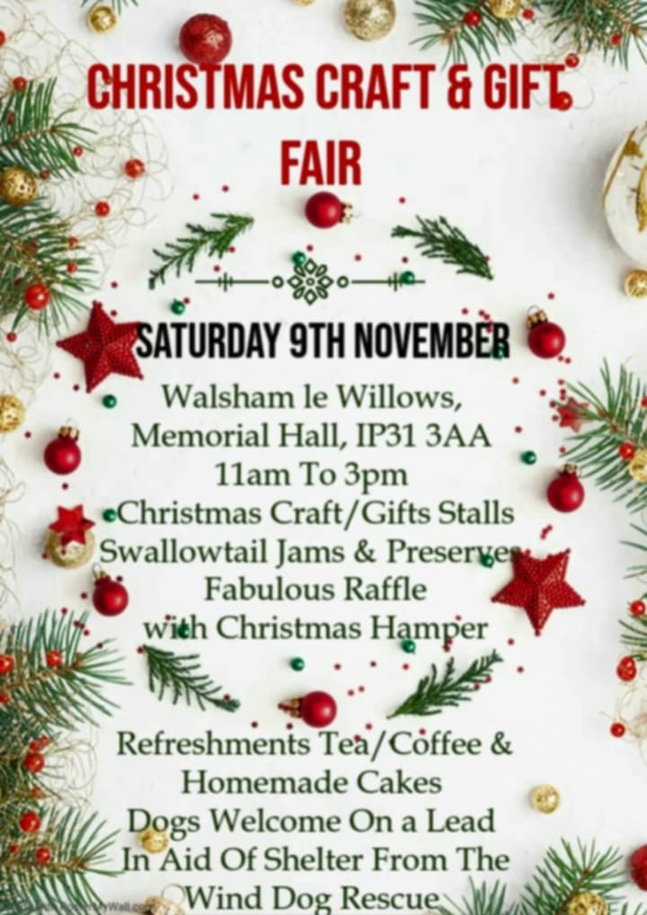 Walsham Le Willows Christmas Craft and Gift&nbsp;Fayre