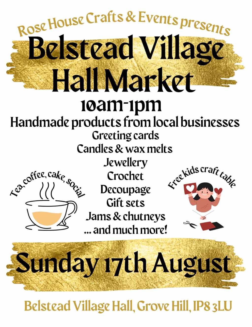 This Sunday – Belstead Village Hall&nbsp;Market