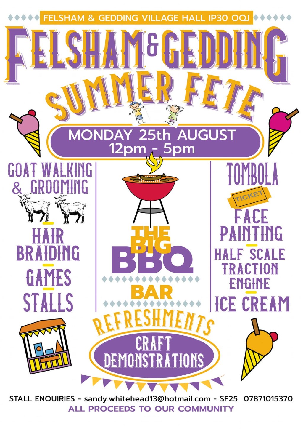 Bank Holiday Monday – Felsham and Gedding Summer&nbsp;Fete
